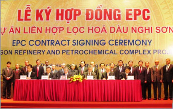 Ký hợp đồng EPC dự án lọc dầu Nghi Sơn